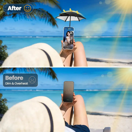 Universal Mini Phone Umbrella with Stand
